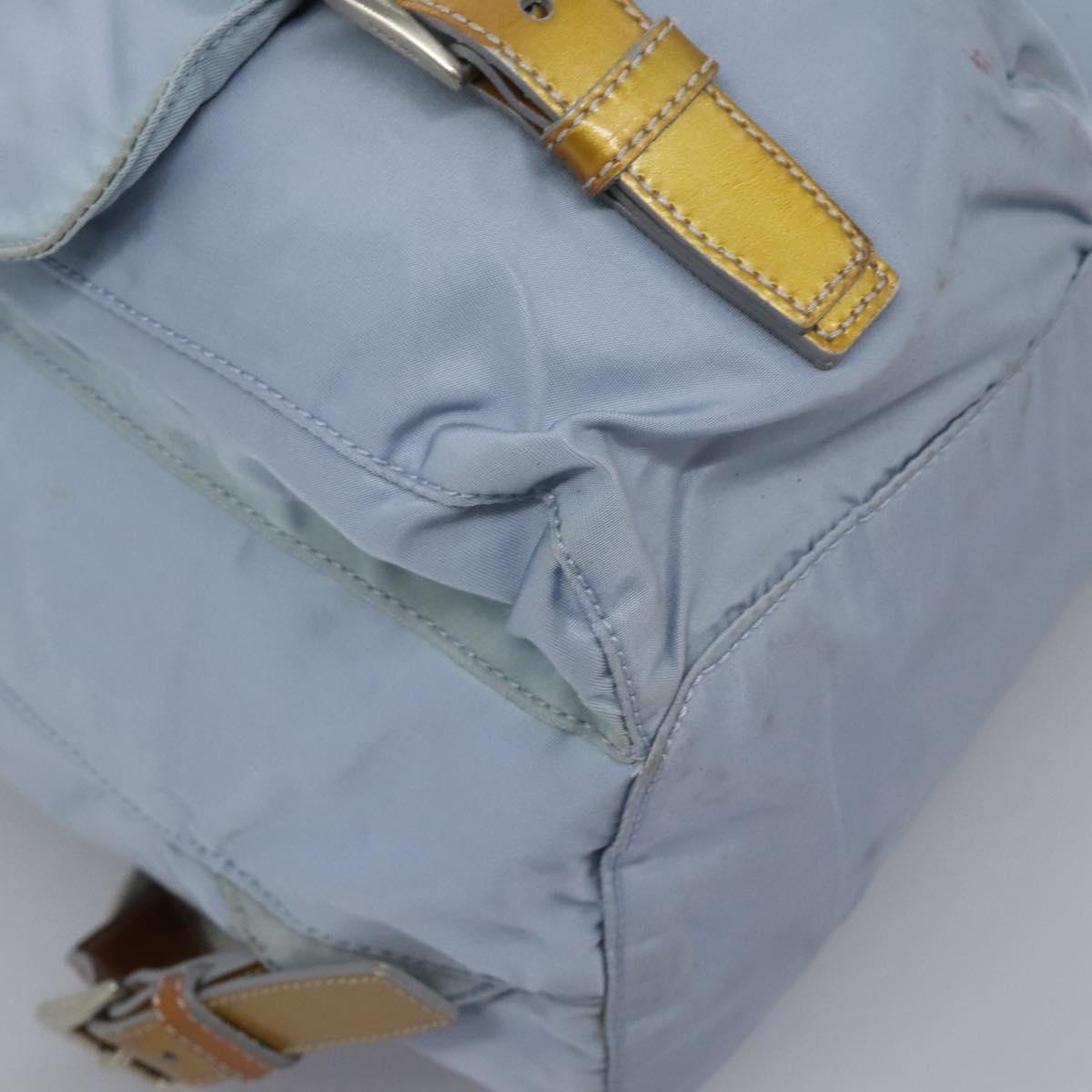 Prada Re-Nylon Blue Synthetic Backpack Bag (Pre-Owned)