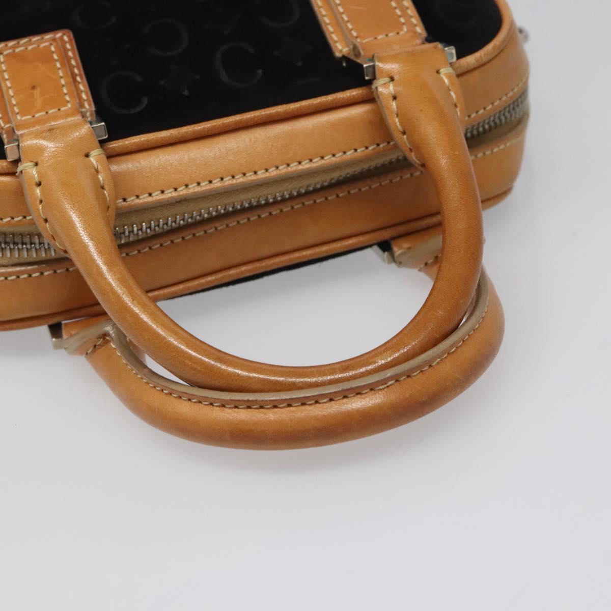 Céline Macadam Black Suede Handbag (Pre-Owned)
