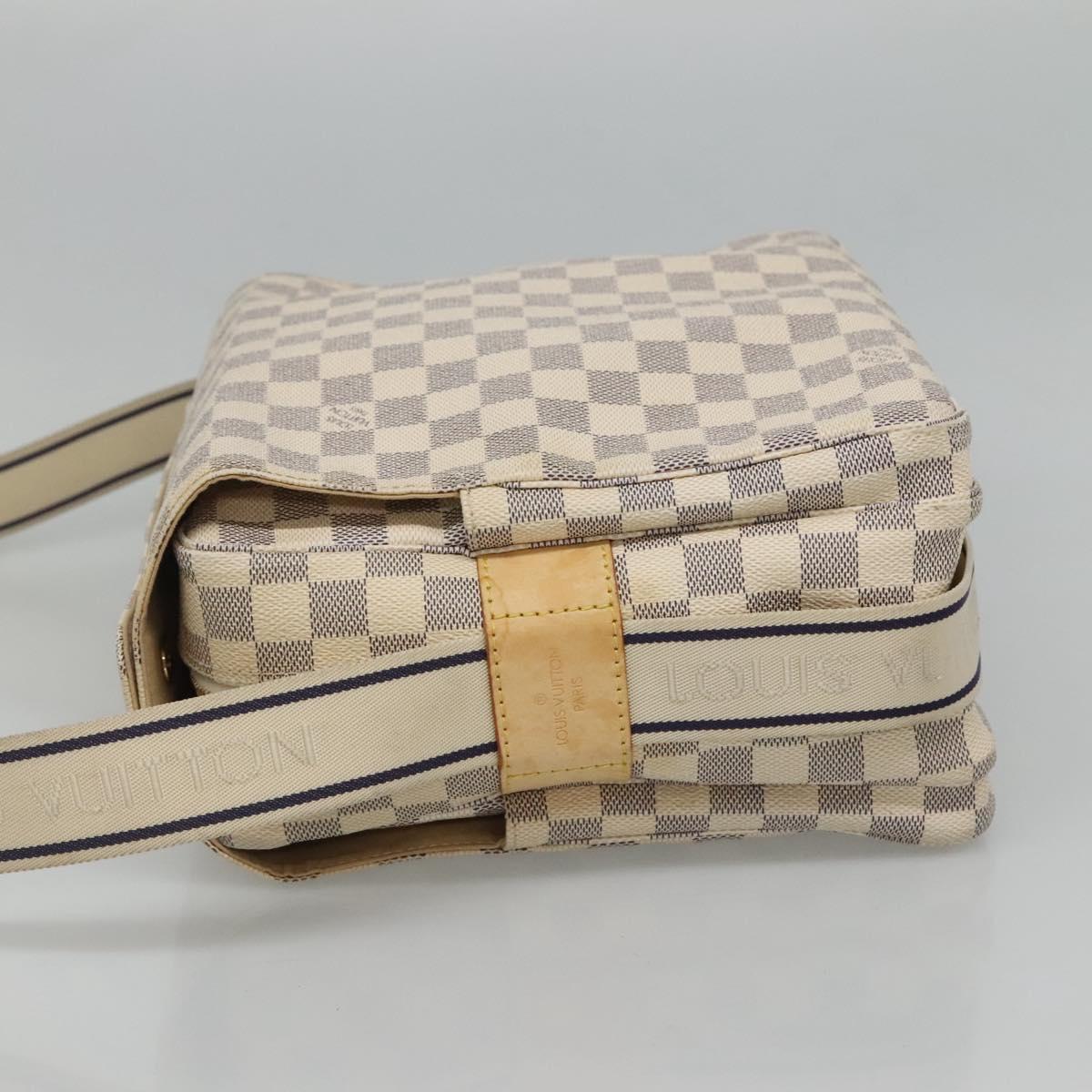 Louis Vuitton Naviglio Beige Canvas Shoulder Bag (Pre-Owned)