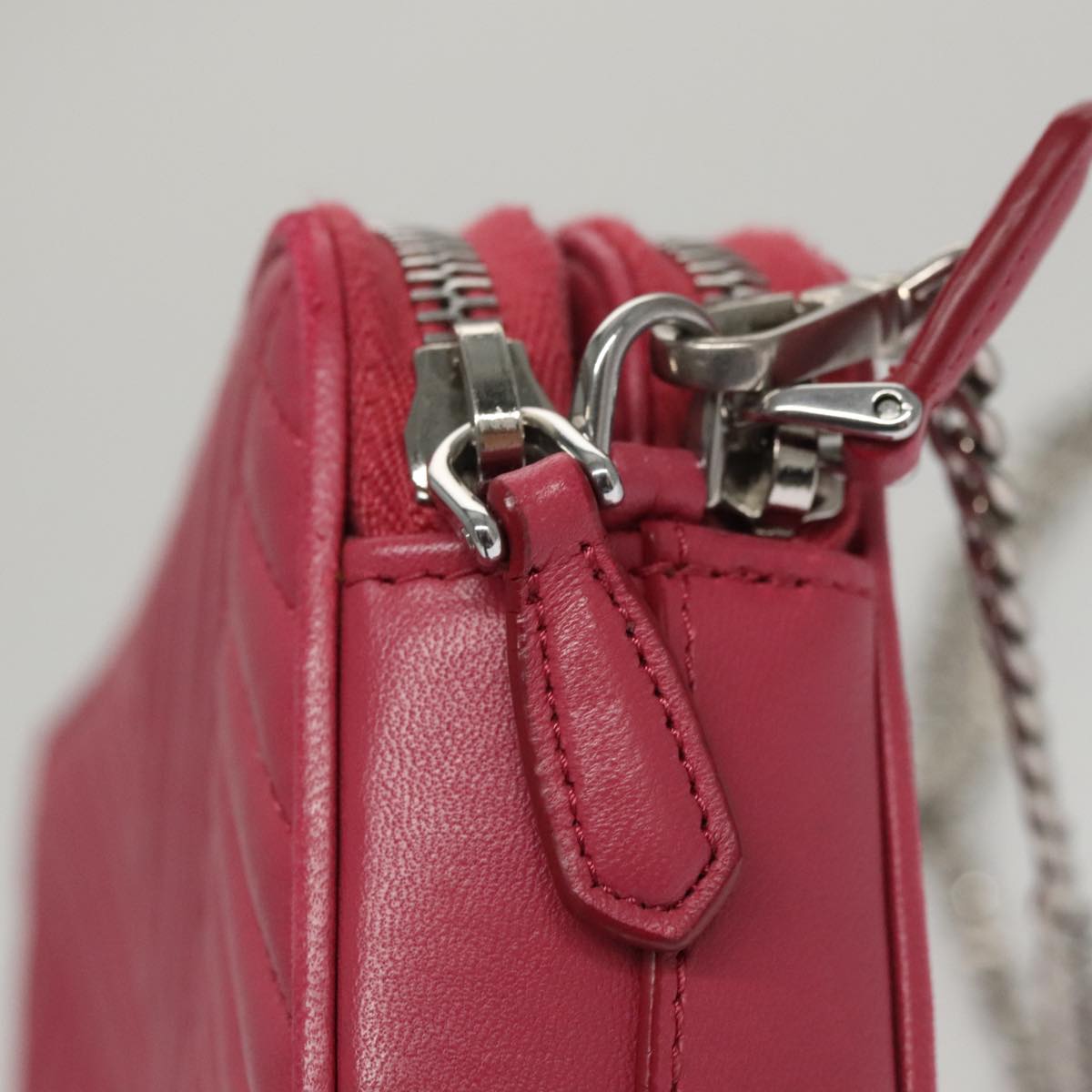 Prada Nappa Gauffré Pink Leather Shoulder Bag (Pre-Owned)