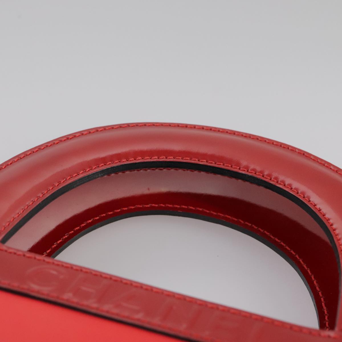 Chanel Coco Mark Red Leather Tote Bag (Pre-Owned)