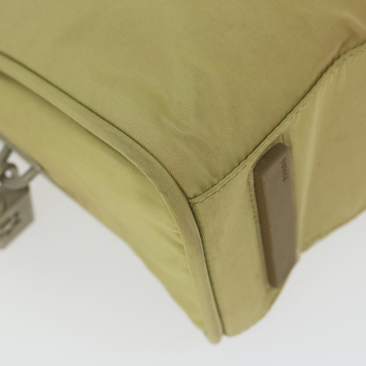 Prada Beige Synthetic Handbag (Pre-Owned)