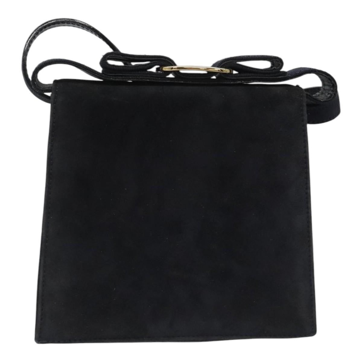 Salvatore Ferragamo Navy Suede Handbag (Pre-Owned)