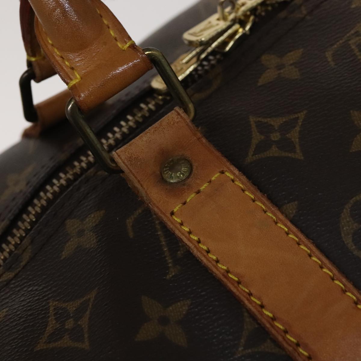 Louis Vuitton Keepall 55 Brown Canvas Travel Bag (Pre-Owned)