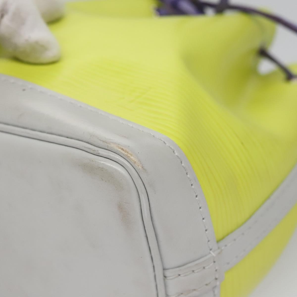Louis Vuitton Nano Noé Yellow Leather Shoulder Bag (Pre-Owned)