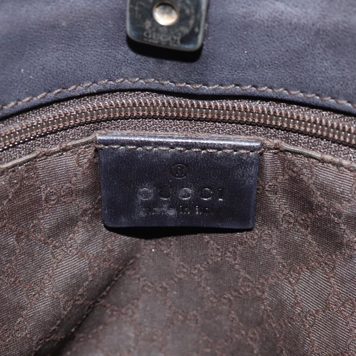 Gucci Sherry Beige Canvas Shoulder Bag (Pre-Owned)