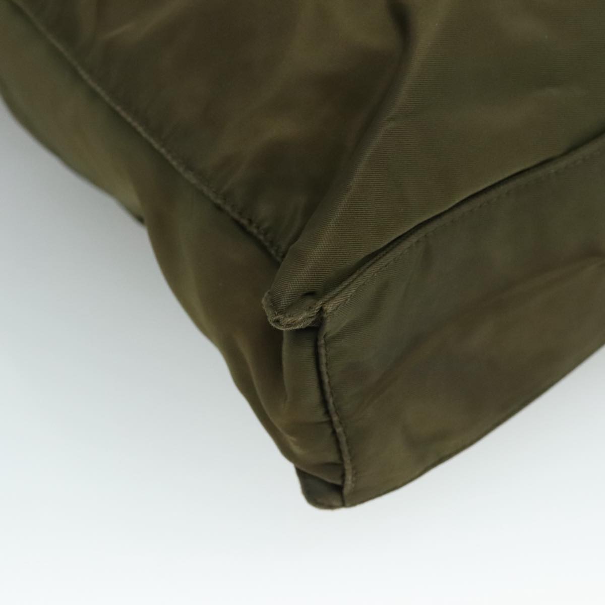 Prada Re-Nylon Khaki Synthetic Tote Bag (Pre-Owned)