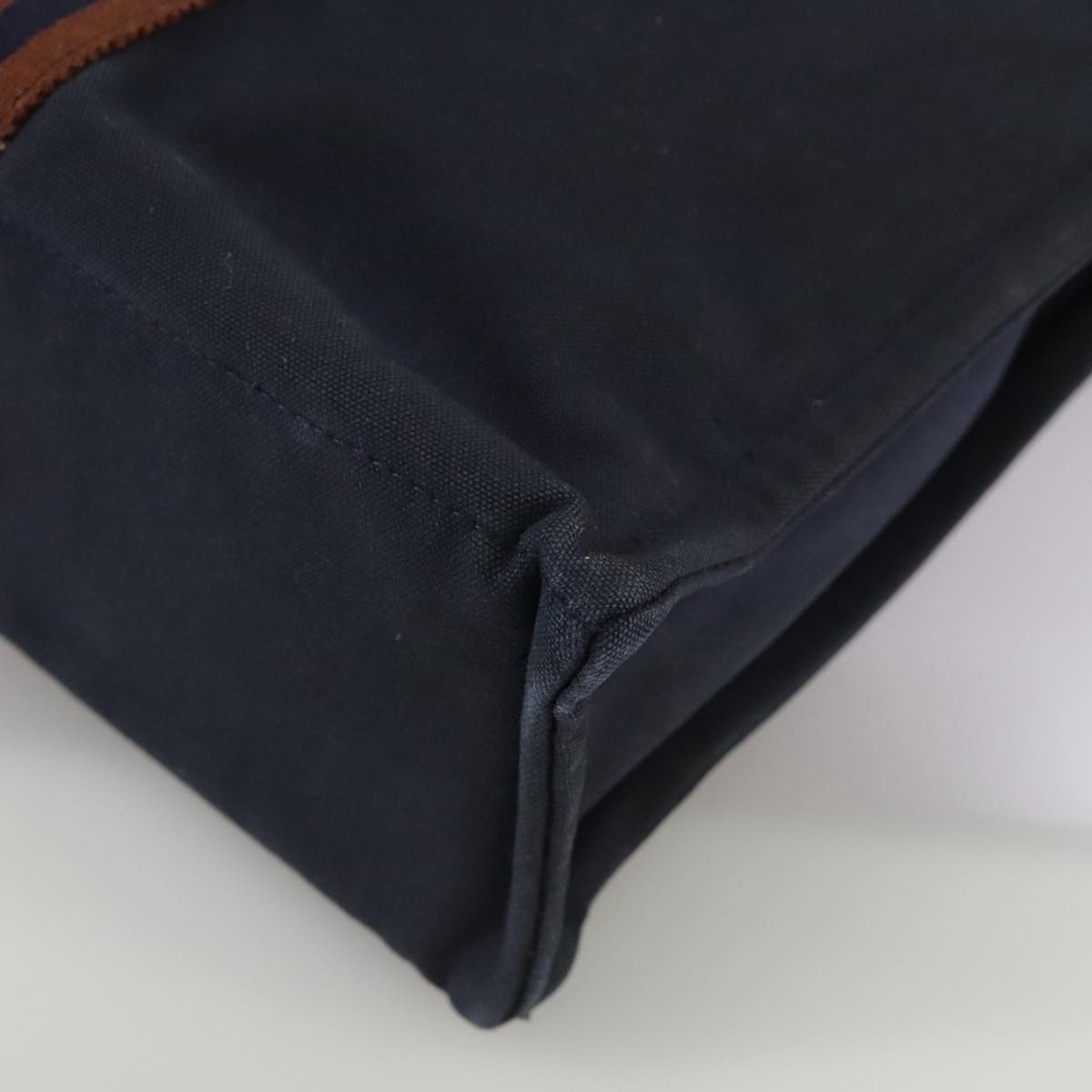 Hermès Toto Navy Canvas Tote Bag (Pre-Owned)