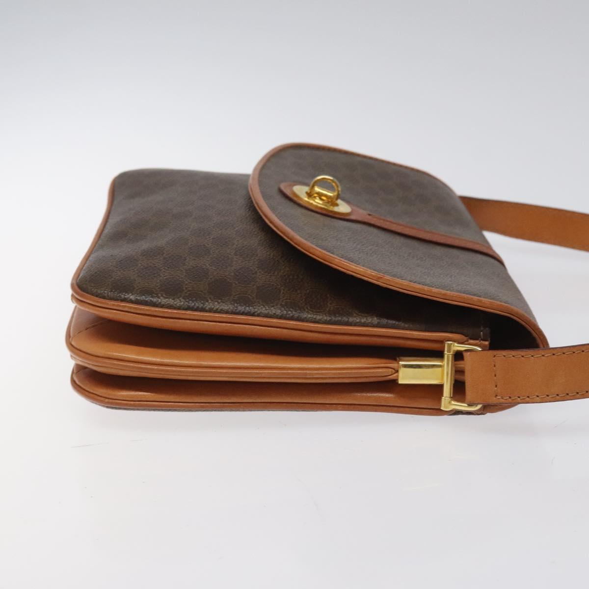 Céline Macadam Brown Canvas Shoulder Bag (Pre-Owned)