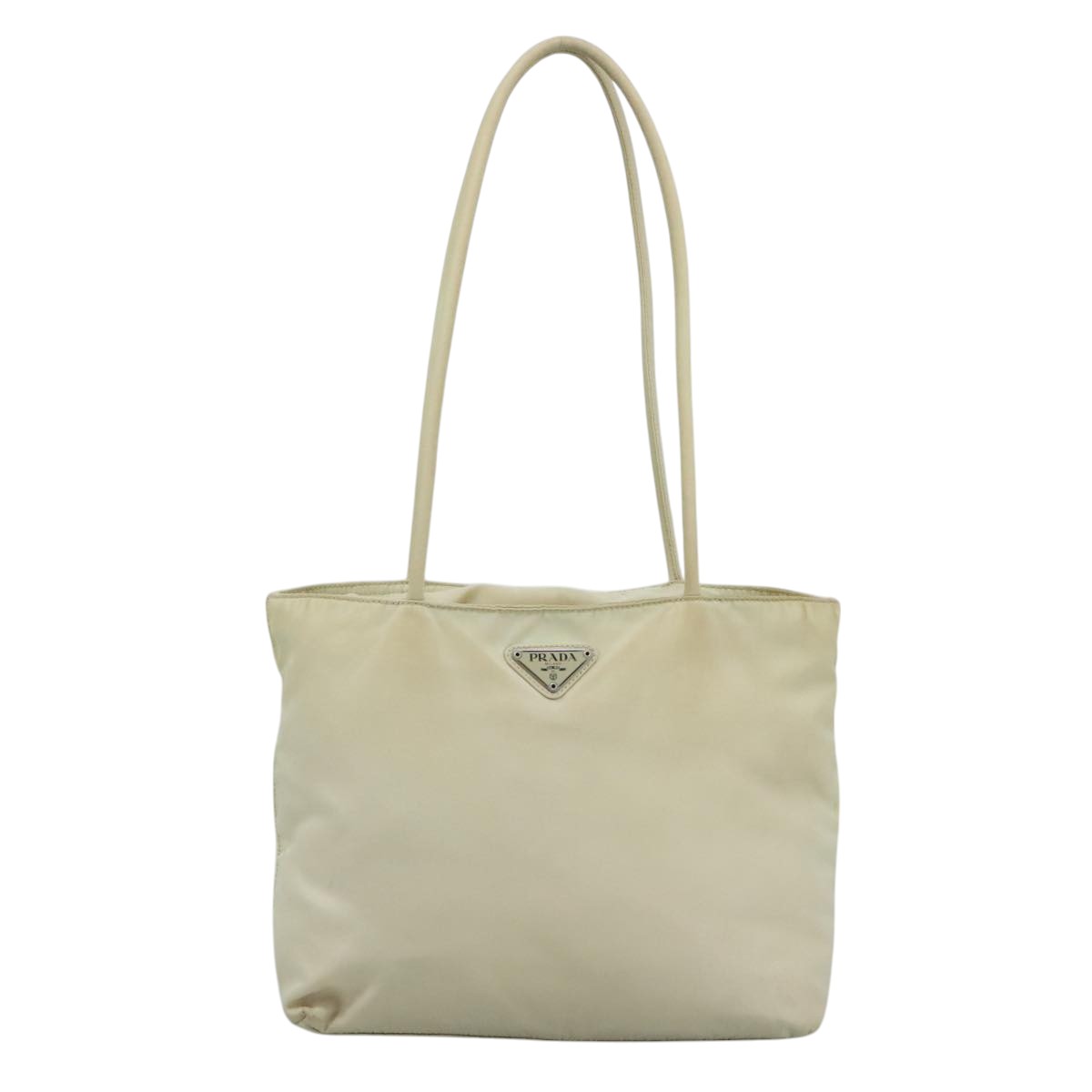 Prada Re-Nylon Beige Synthetic Tote Bag (Pre-Owned)
