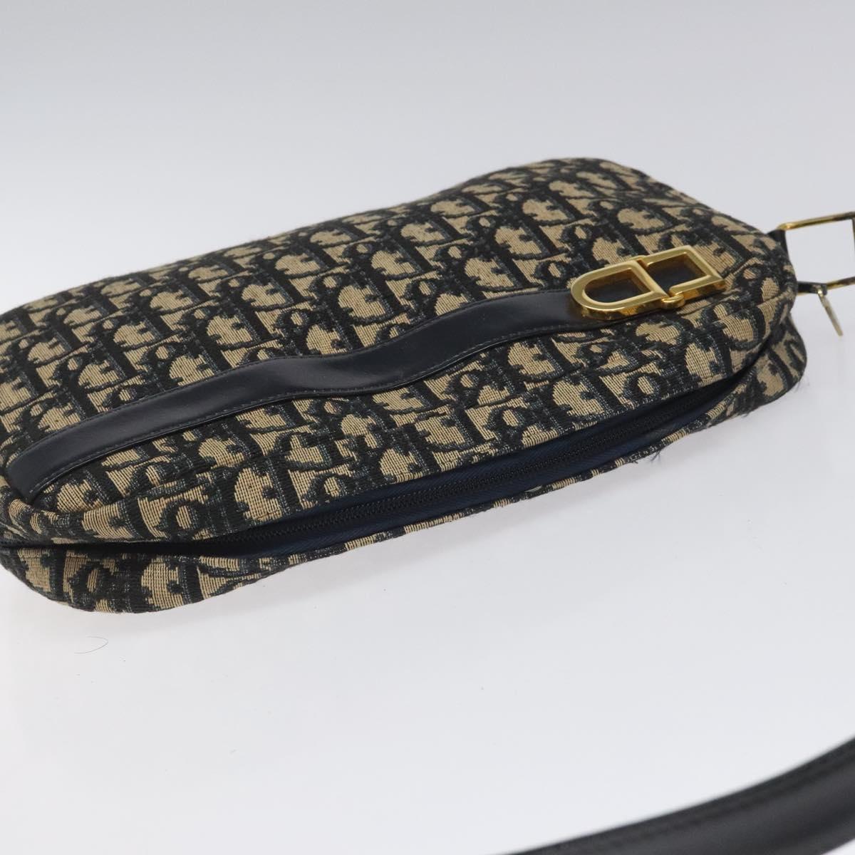 Dior 30 Montaigne Navy Canvas Shoulder Bag (Pre-Owned)
