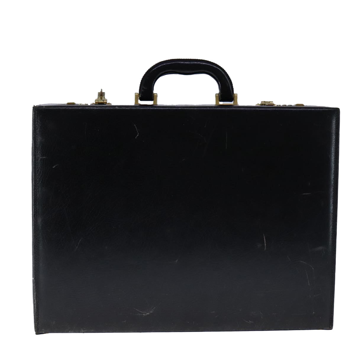 Bally Black Leather Briefcase Bag (Pre-Owned)