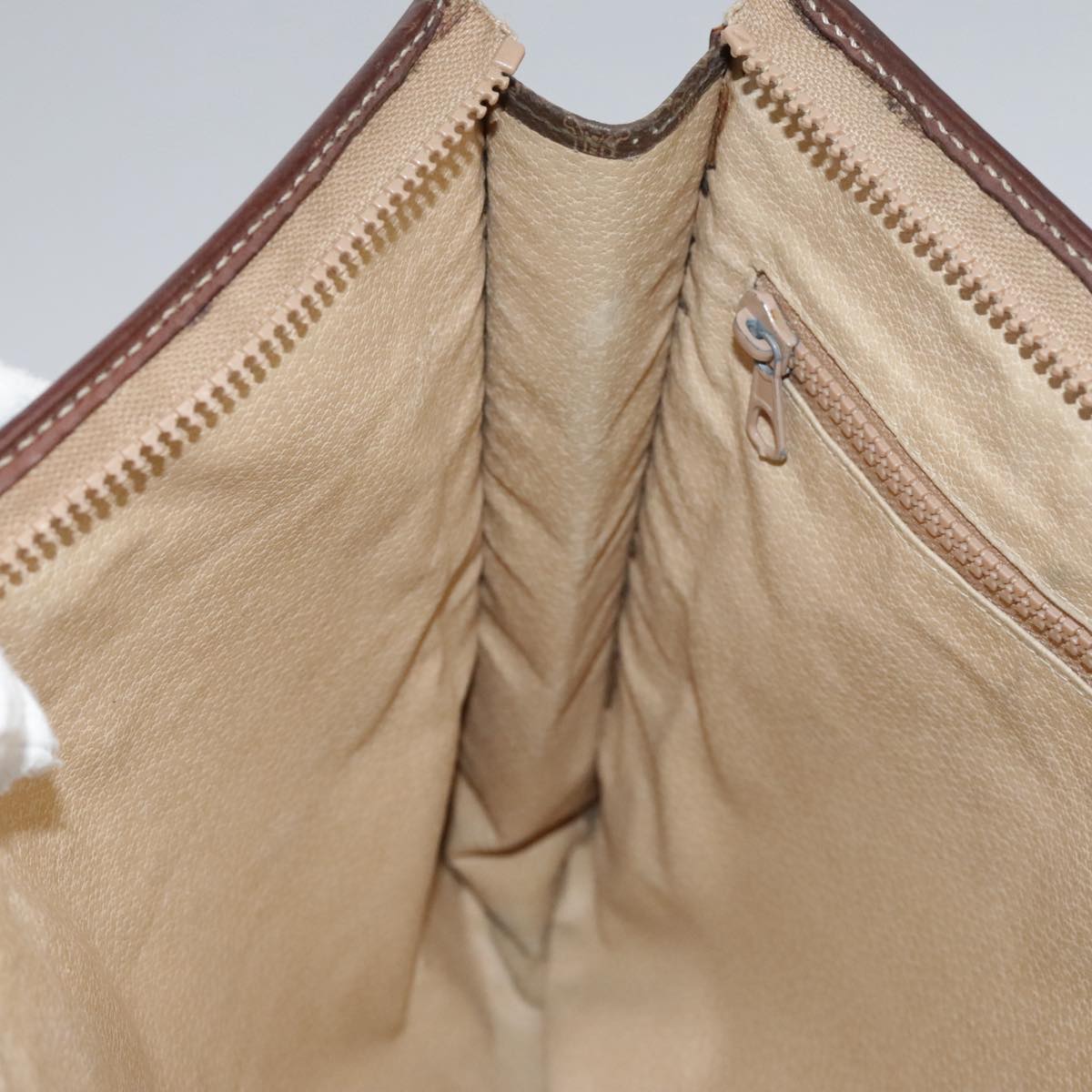 Céline Macadam Brown Canvas Briefcase Bag (Pre-Owned)
