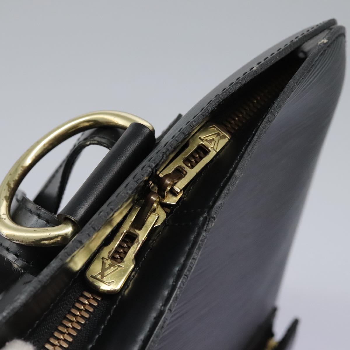 Louis Vuitton Gobelins Black Leather Backpack Bag (Pre-Owned)