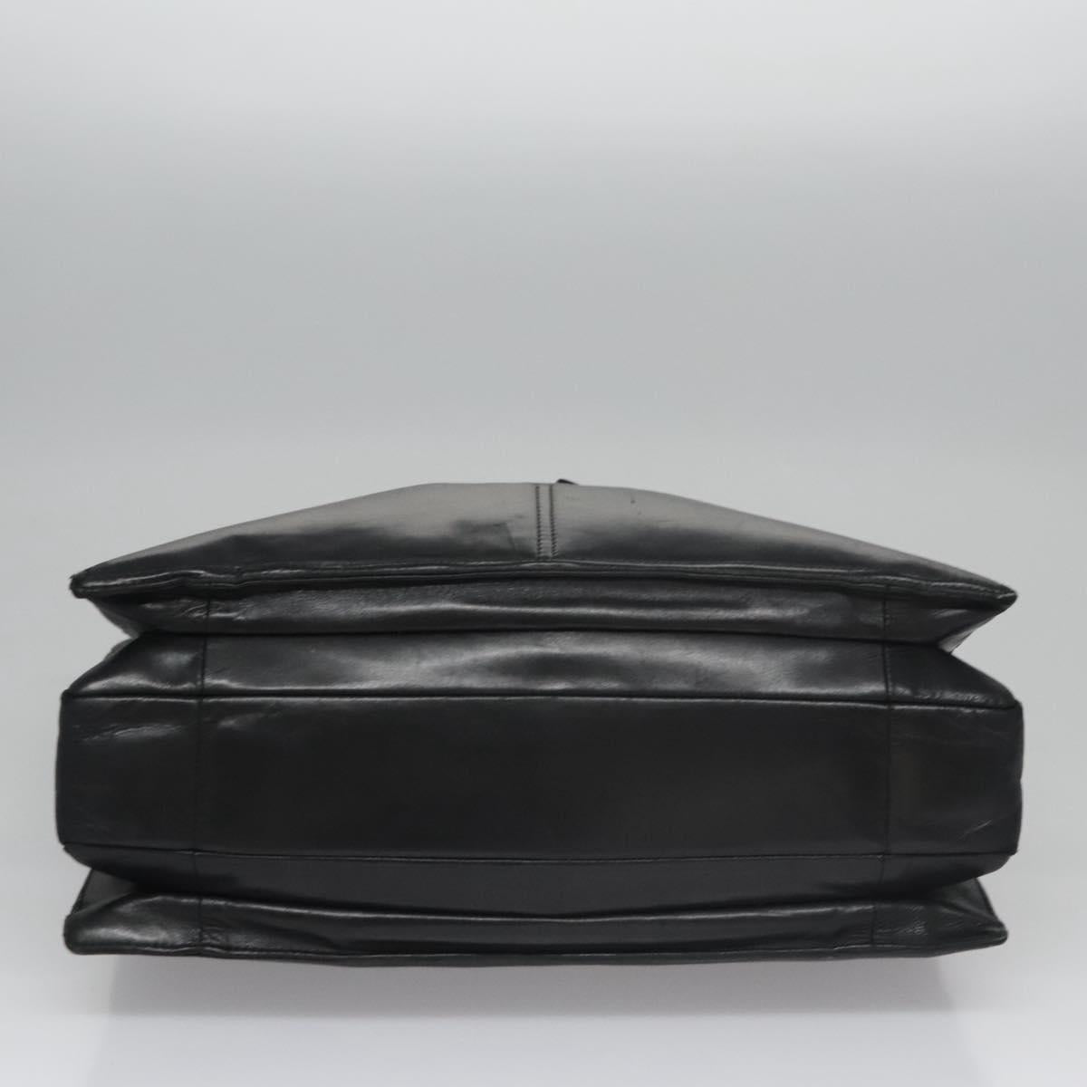 Bottega Veneta Tambura Black Leather Tote Bag (Pre-Owned)