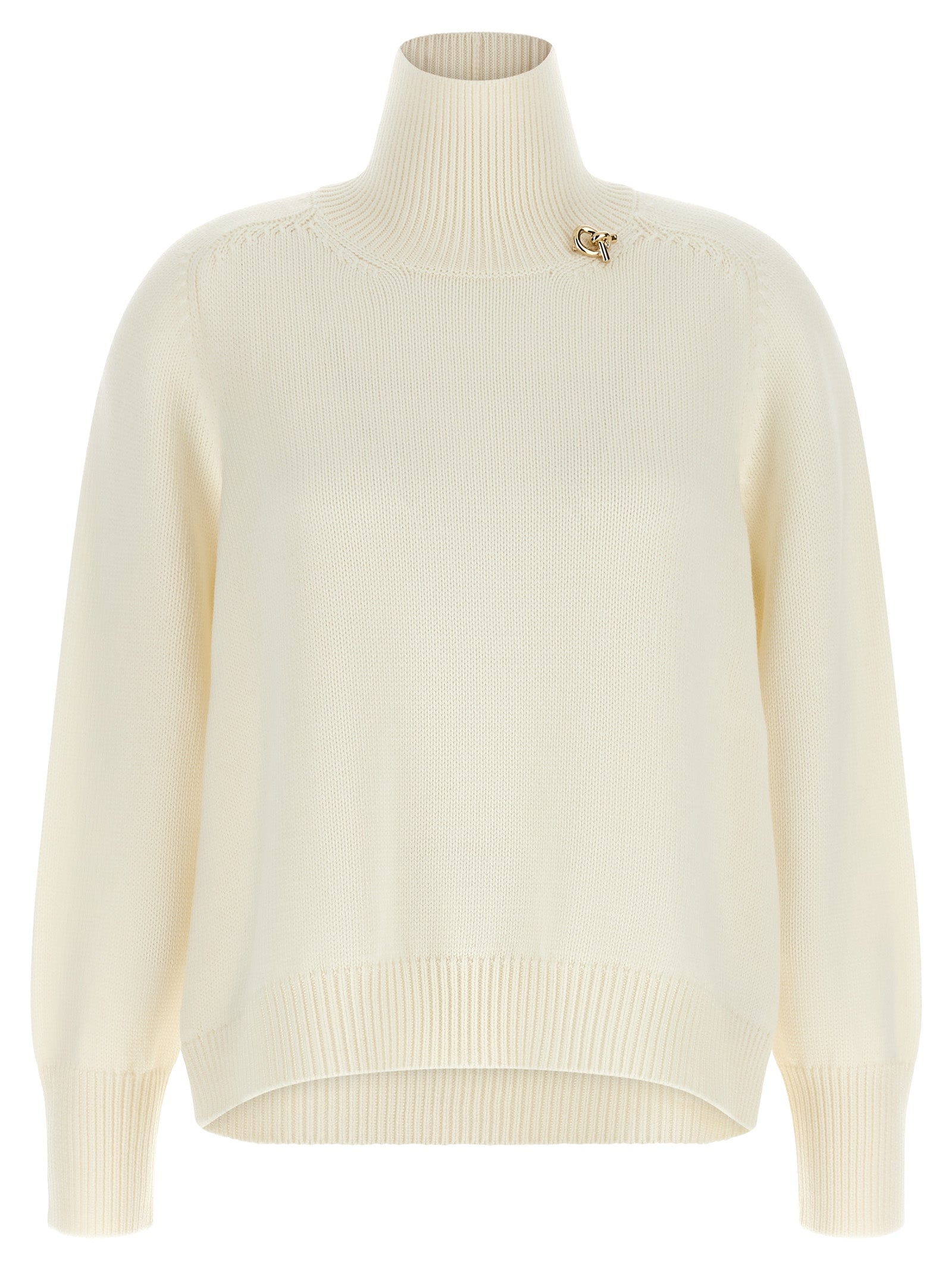 Fabiana Filippi White Virgin Wool Women's Cardigan