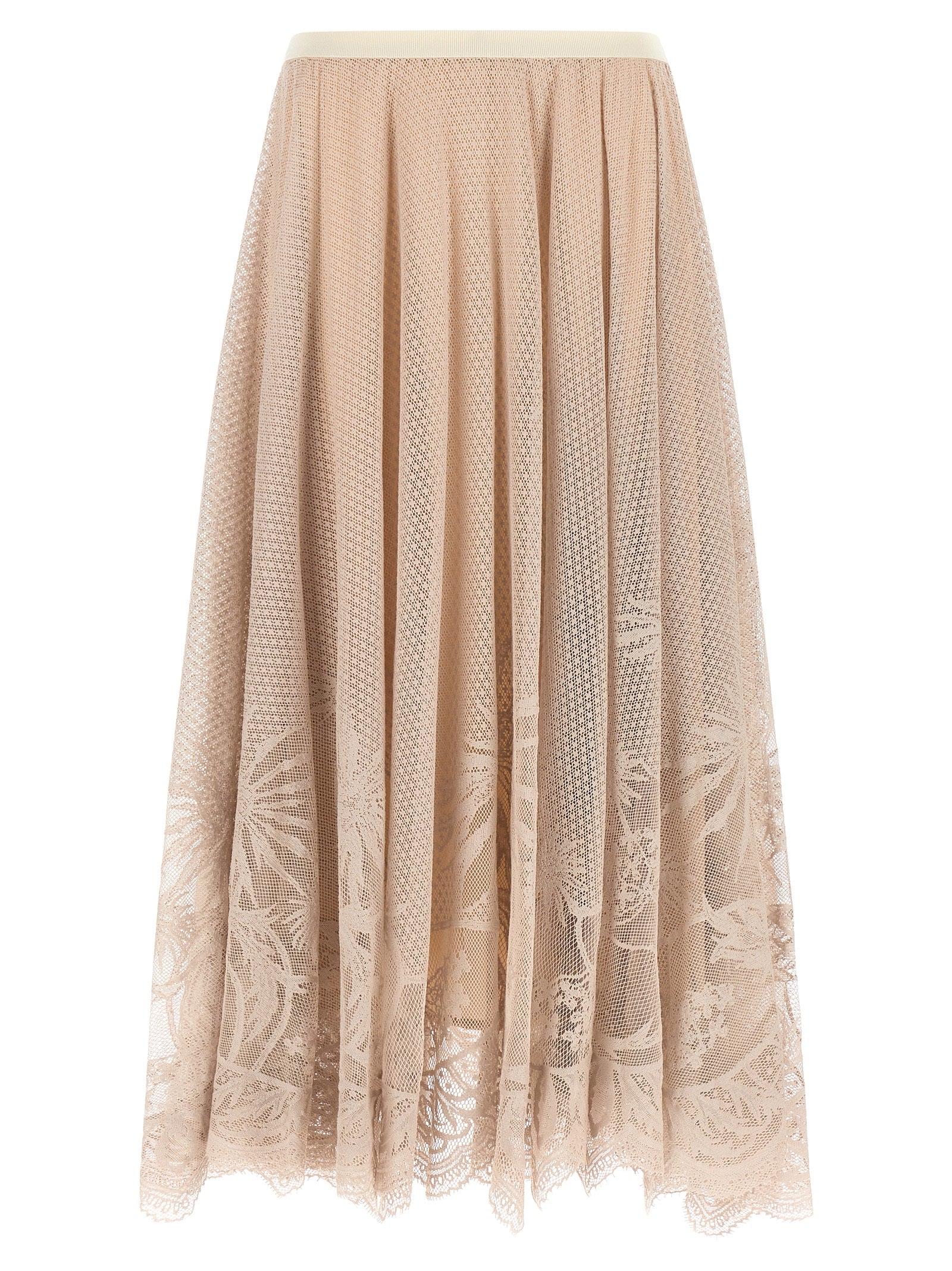 Fabiana Filippi Multicolor Cotton Midi Women's Skirt