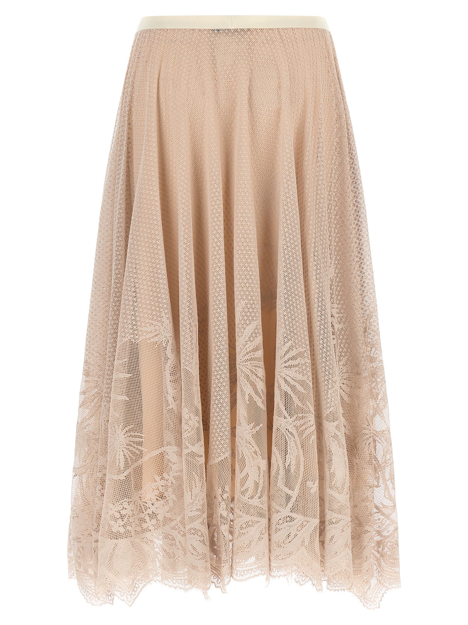 Fabiana Filippi Multicolor Cotton Midi Women's Skirt