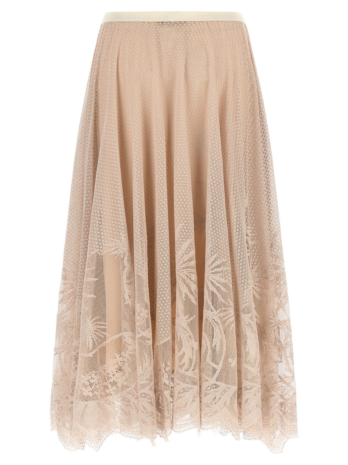 Fabiana Filippi Multicolor Cotton Midi Women's Skirt