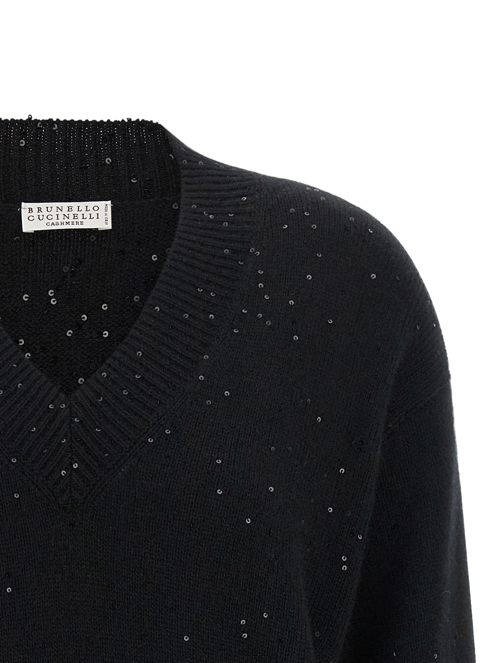 Brunello Cucinelli Black Cashmere Women's Cardigan