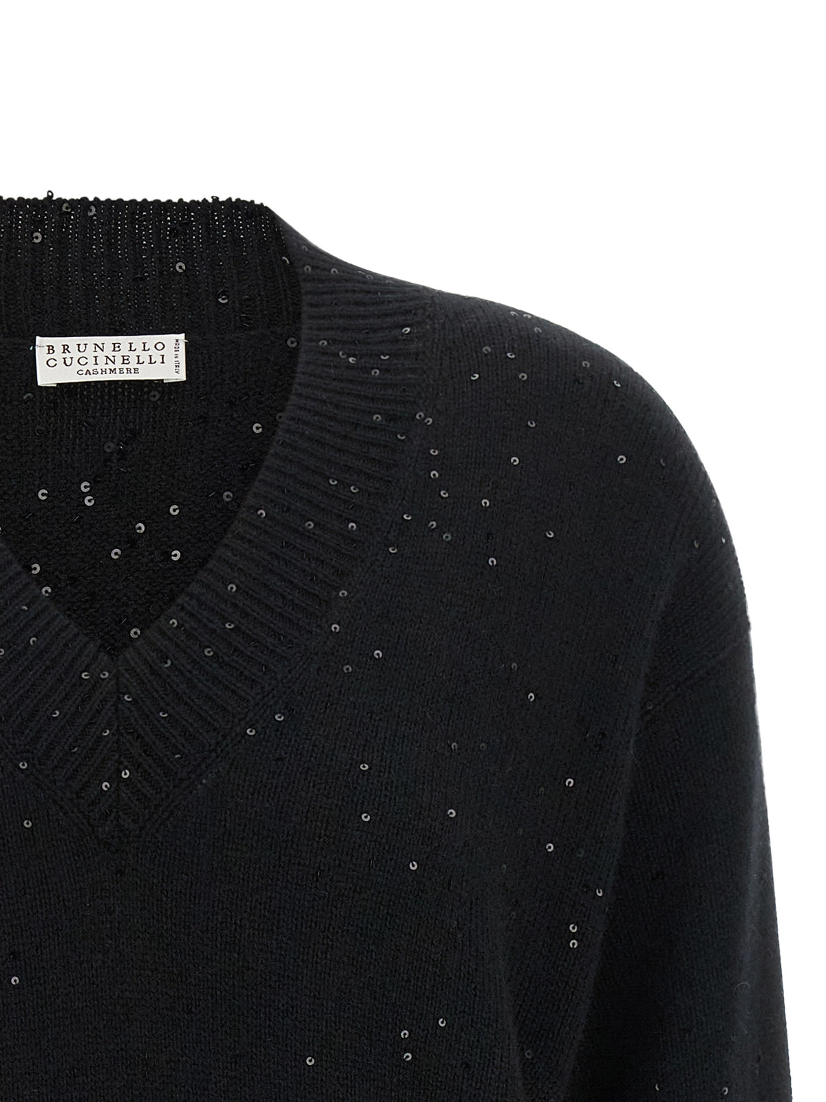 Brunello Cucinelli Black Cashmere Women's Cardigan