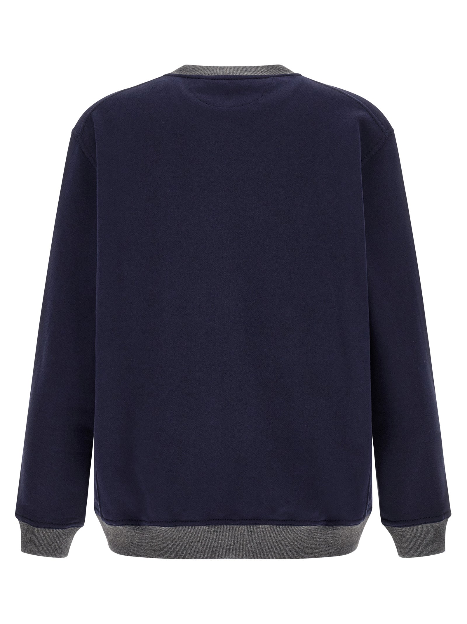 Brunello Cucinelli Blue Cotton Men's Sweatshirt