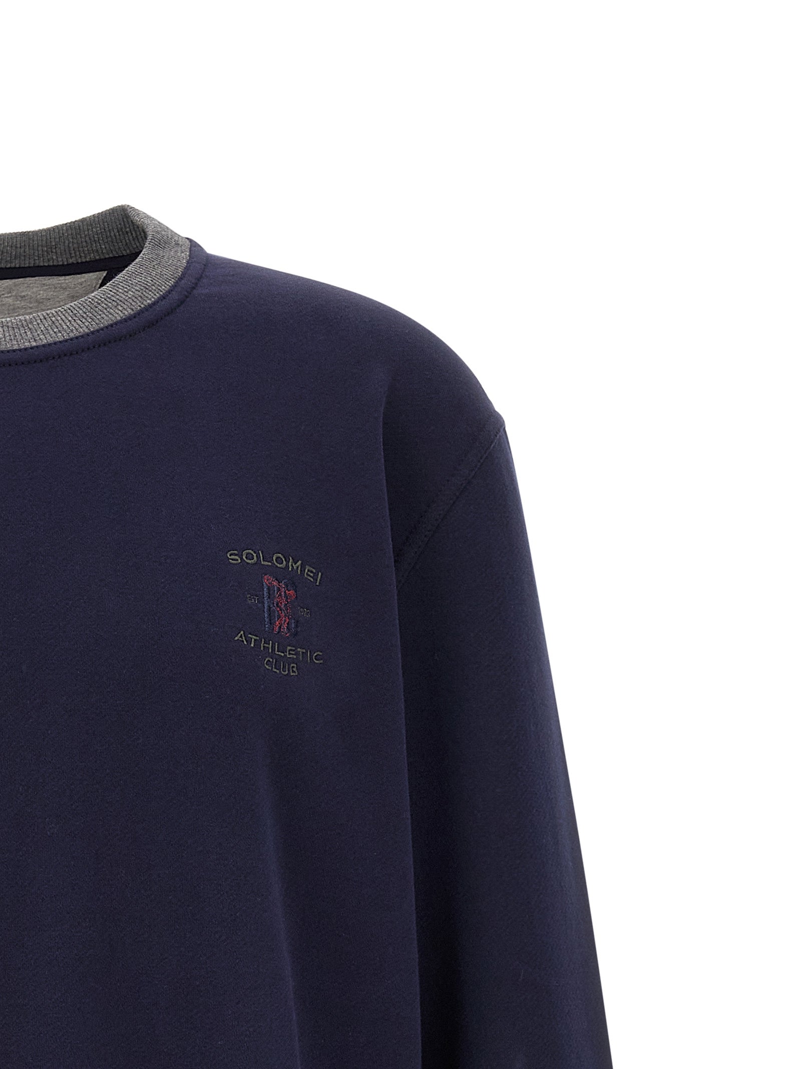 Brunello Cucinelli Blue Cotton Men's Sweatshirt