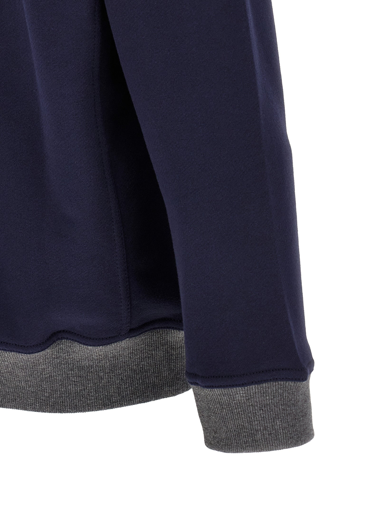 Brunello Cucinelli Blue Cotton Men's Sweatshirt