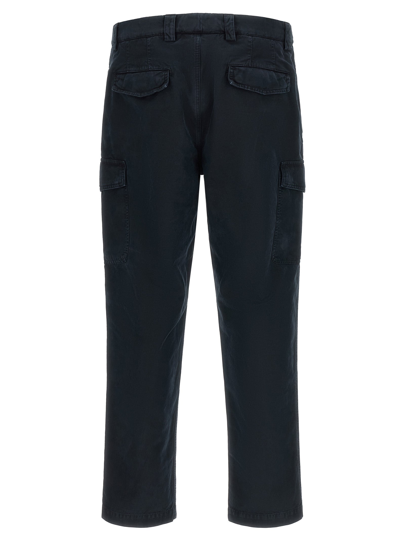 Brunello Cucinelli Blue Cotton Cargo Men's Pants