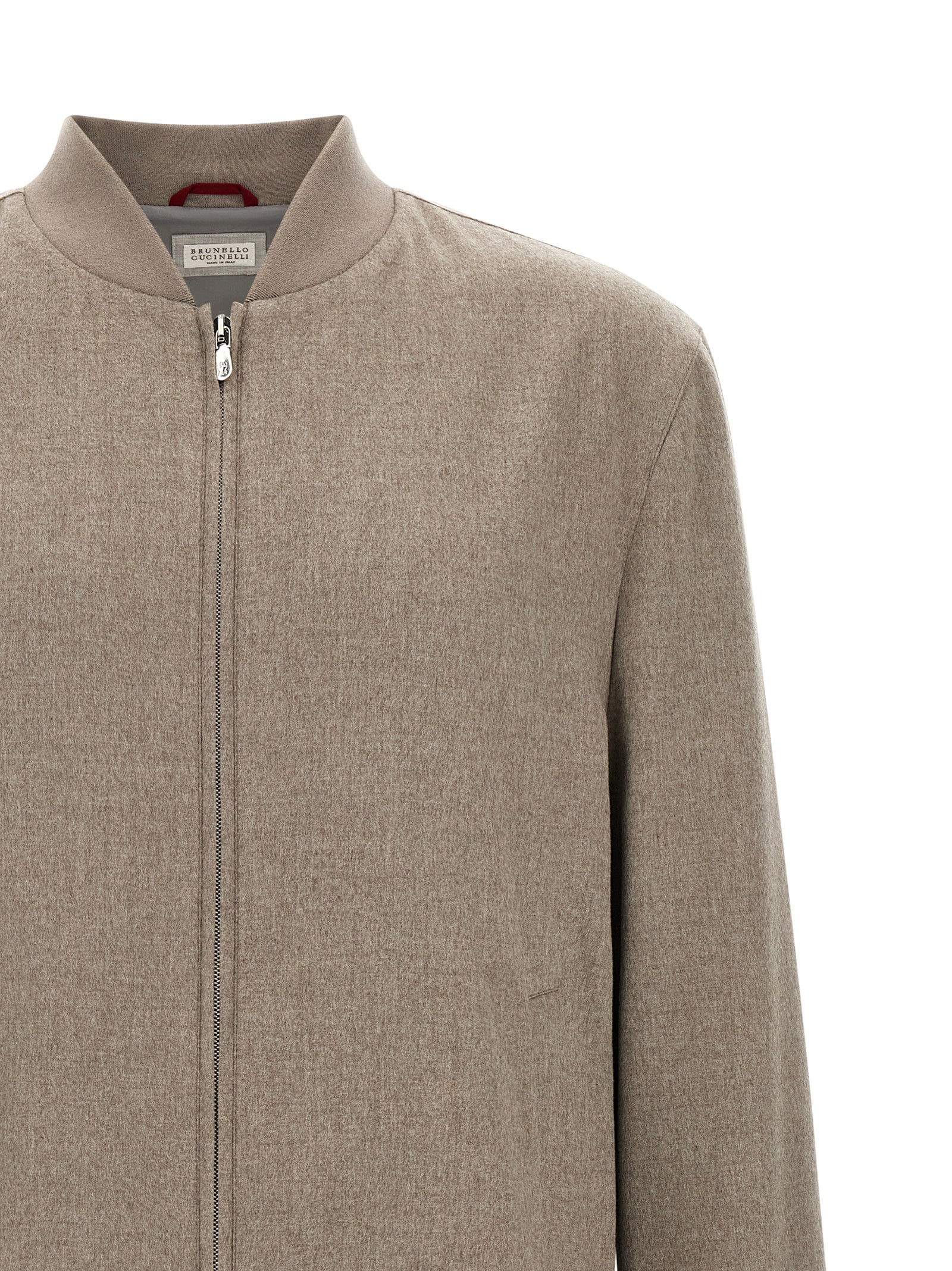 Brunello Cucinelli Gray Cashmere Men's Bomber
