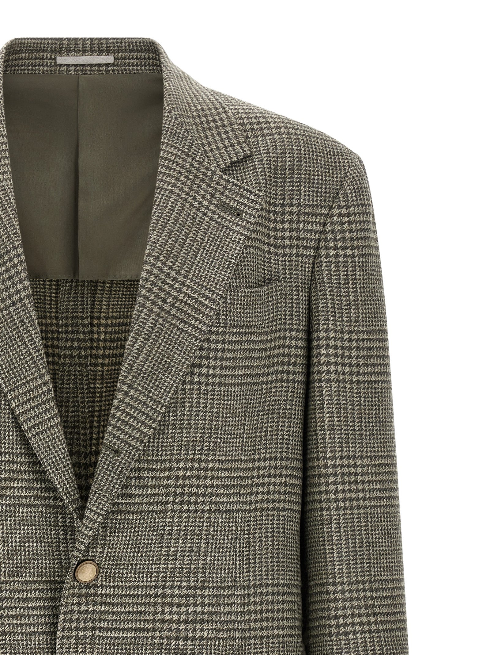 Brunello Cucinelli Bicolor Wool Men's Blazer