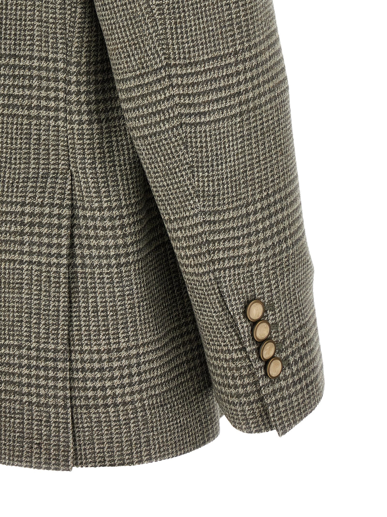 Brunello Cucinelli Bicolor Wool Men's Blazer