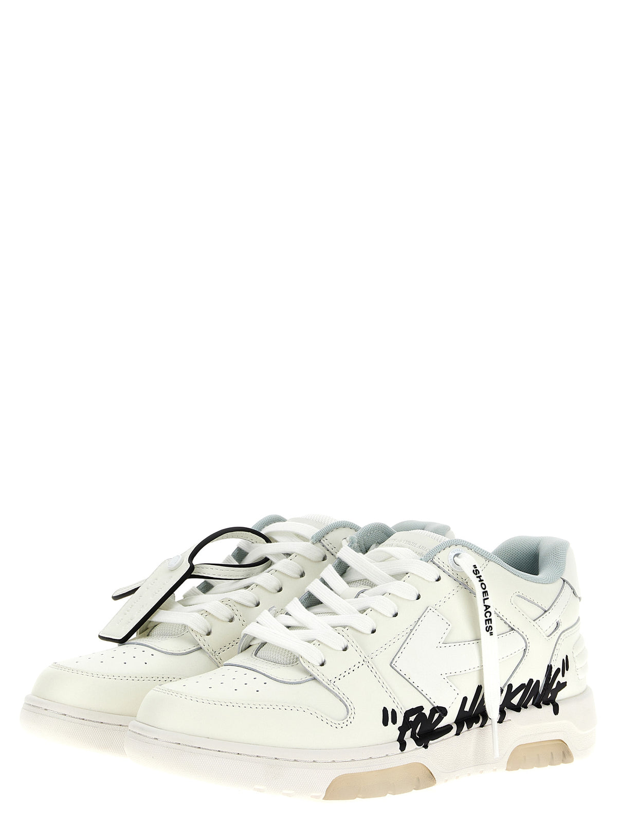 Off-White Bicolor Bovine Leather Men's Sneakers