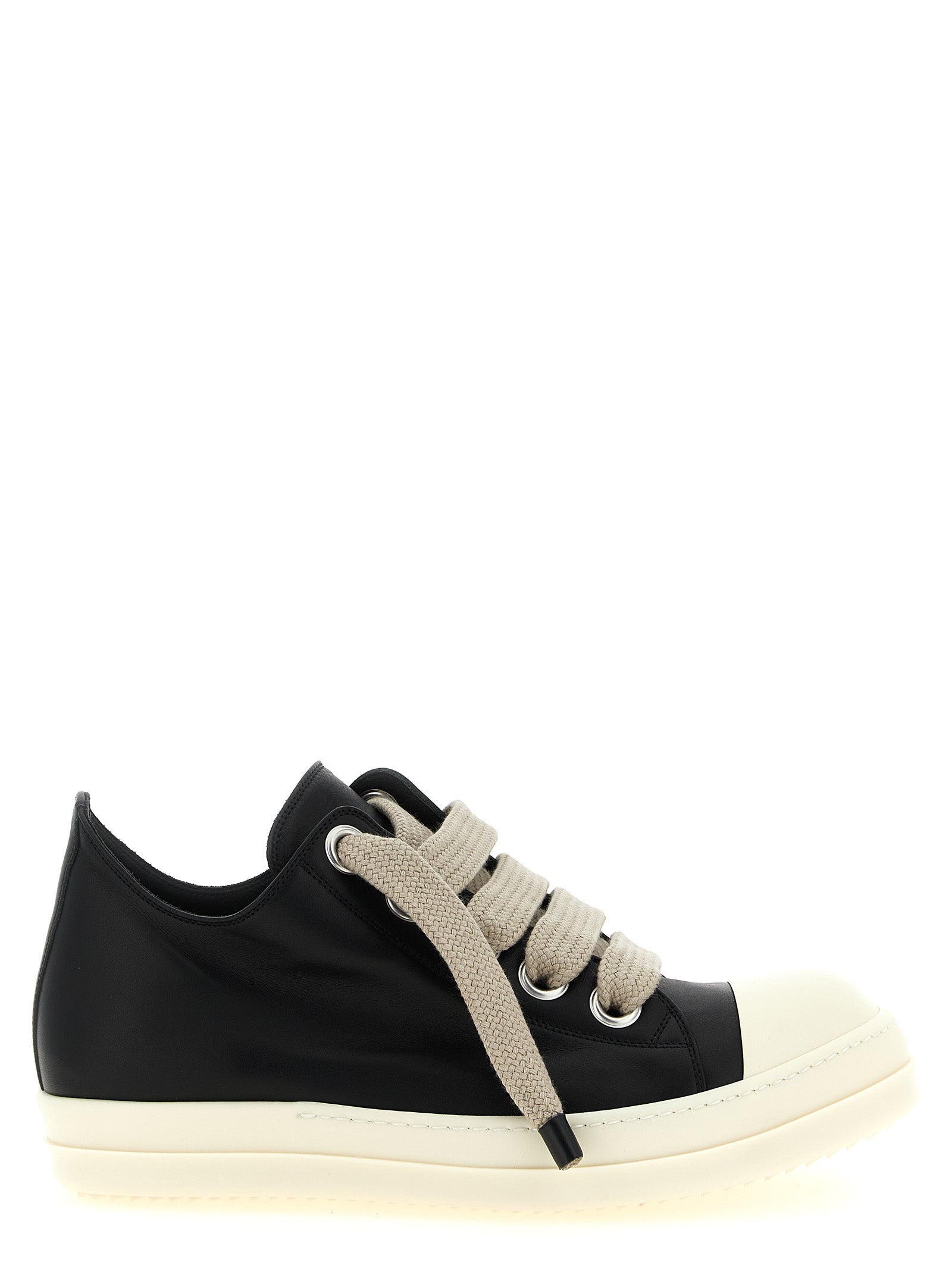Rick Owens Bicolor Calfskin Low Top Women's Sneakers