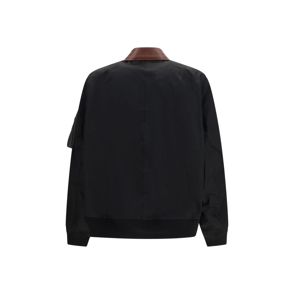 Sacai Black Cotton Men's Bomber