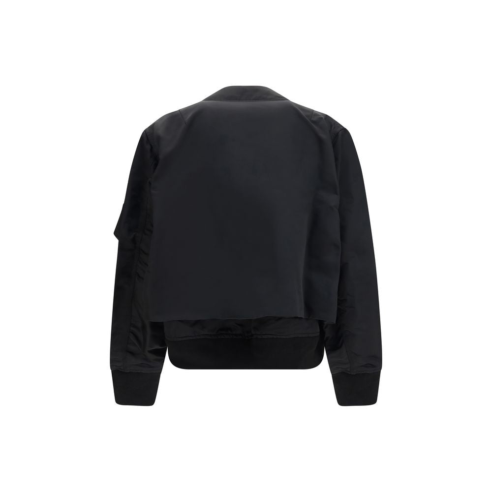 Sacai Black Cotton Men's Bomber