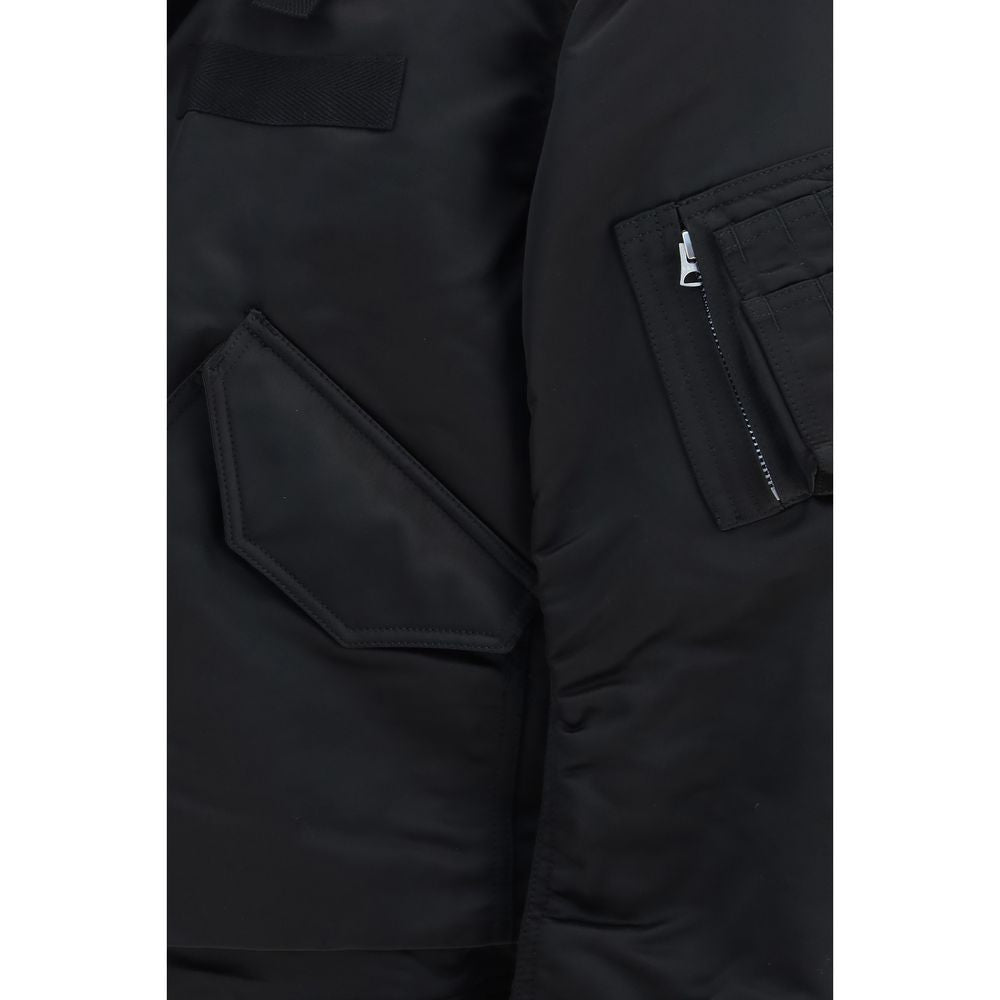 Sacai Black Cotton Men's Bomber