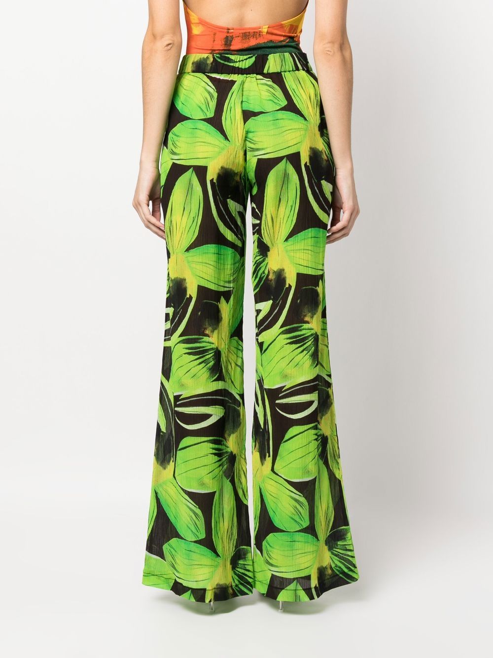 Louisa Ballou Women's Printed Wide Leg Trousers