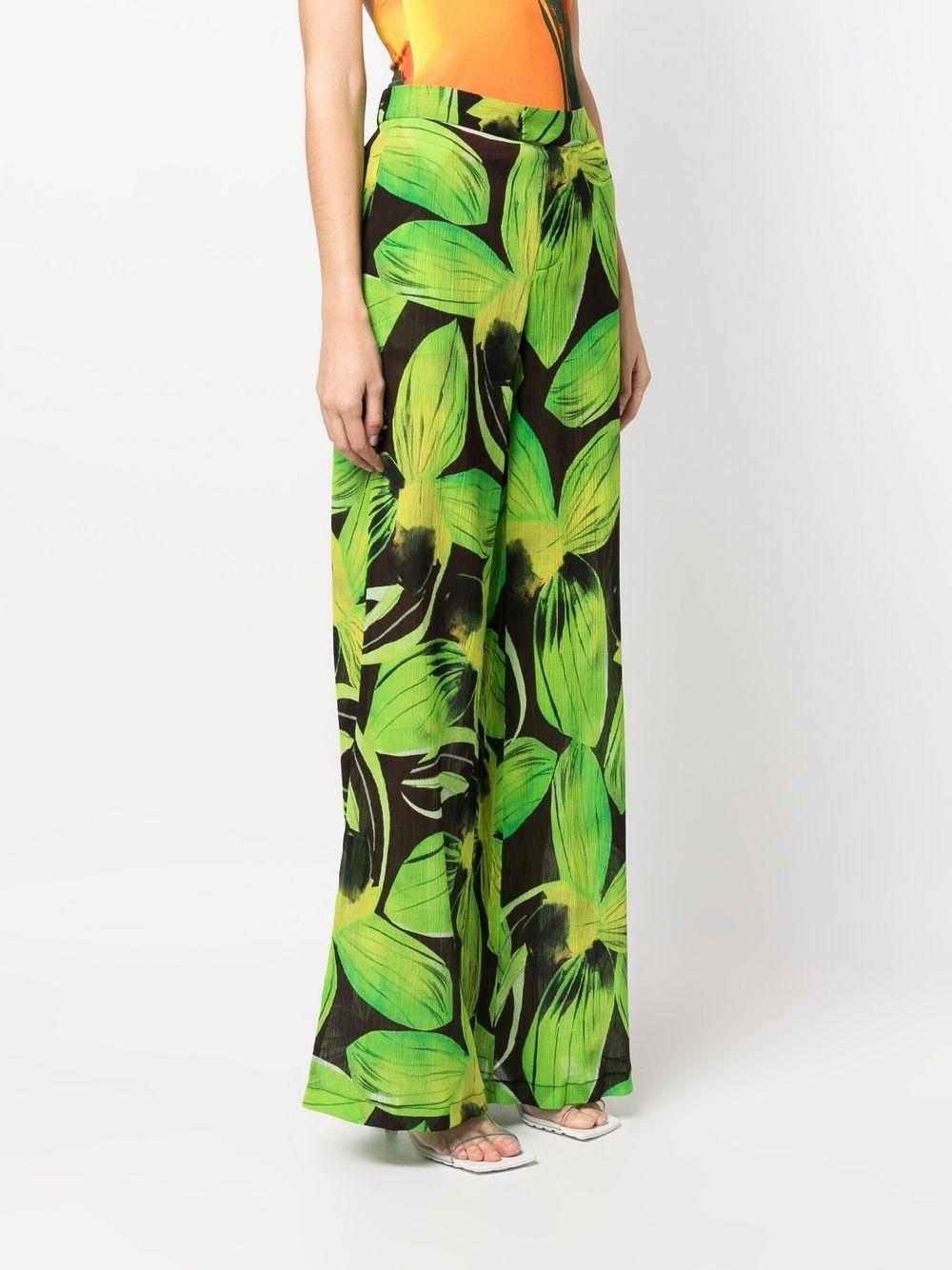 Louisa Ballou Women's Printed Wide Leg Trousers