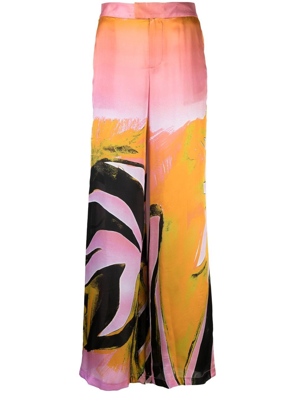 Louisa Ballou Women's Printed Wide Leg Trousers