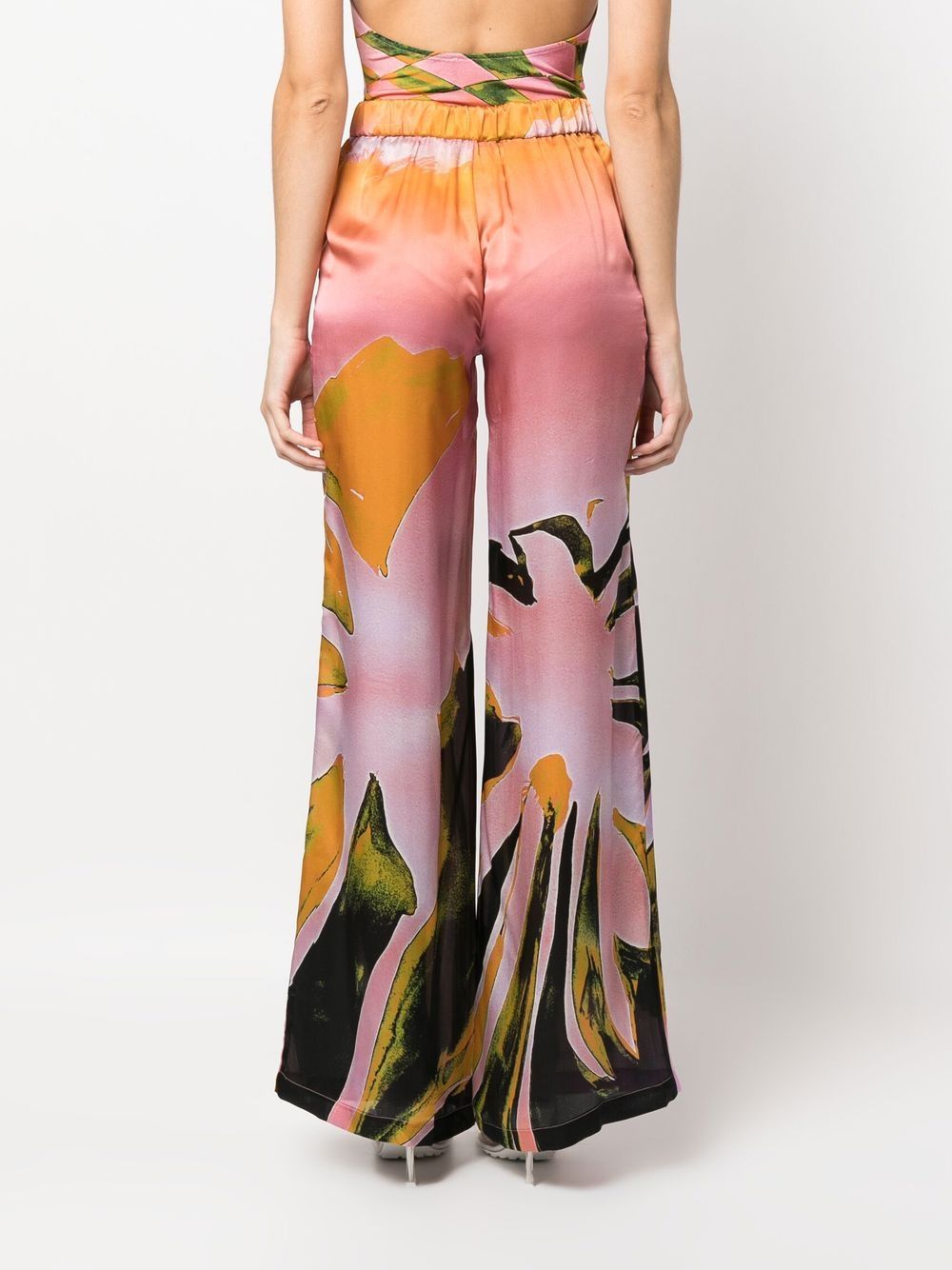 Louisa Ballou Women's Printed Wide Leg Trousers