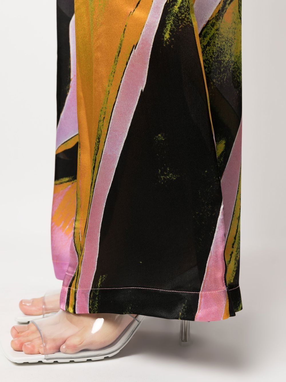 Louisa Ballou Women's Printed Wide Leg Trousers