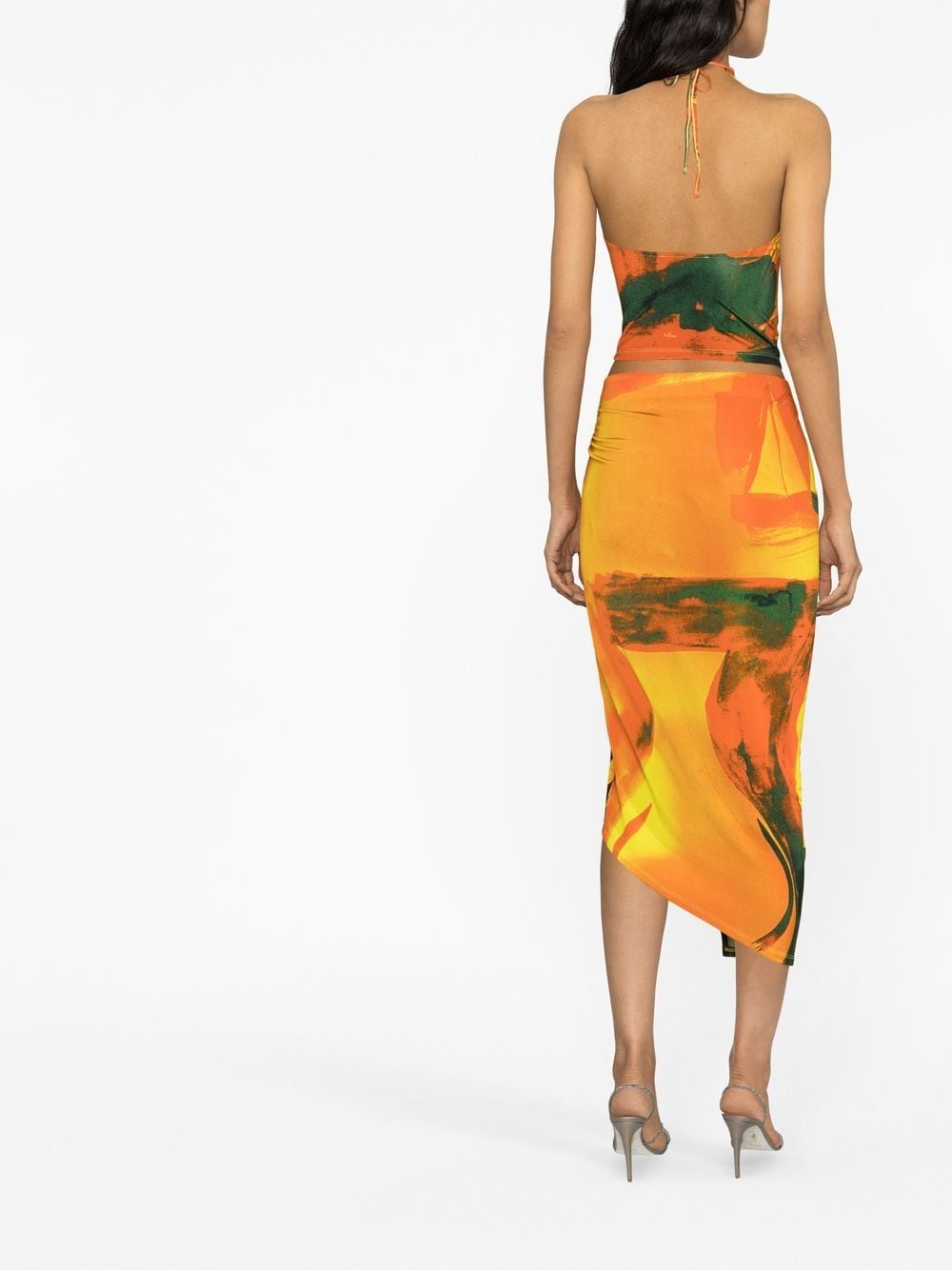 Louisa Ballou Women's Long Printed Draped Skirt