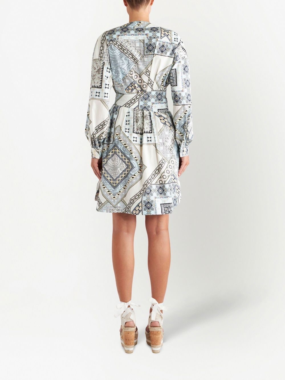 Etro Women's Mix-Print Belted Dress