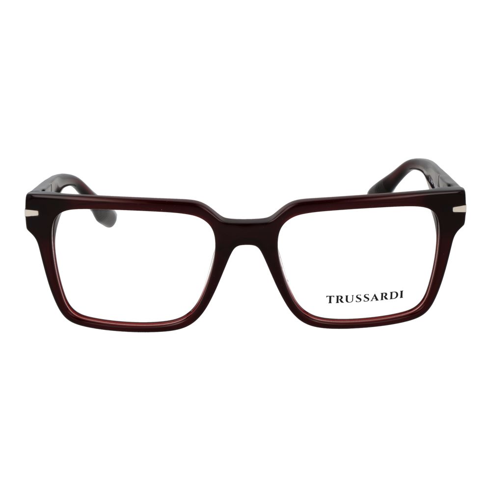 Trussardi Burgundy Acetate Glasses Men's (Frames)