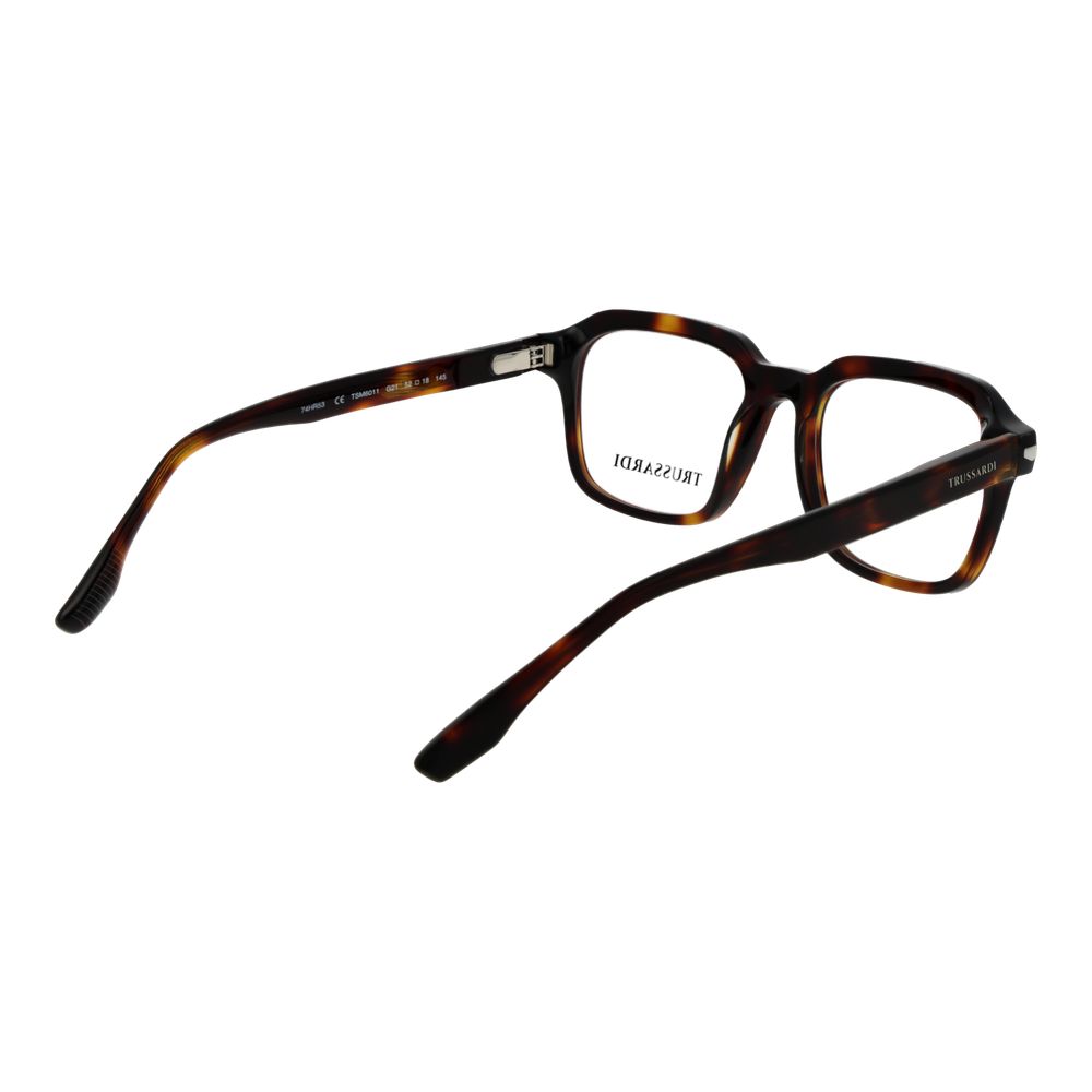 Trussardi Brown Acetate Glasses Men's (Frames)