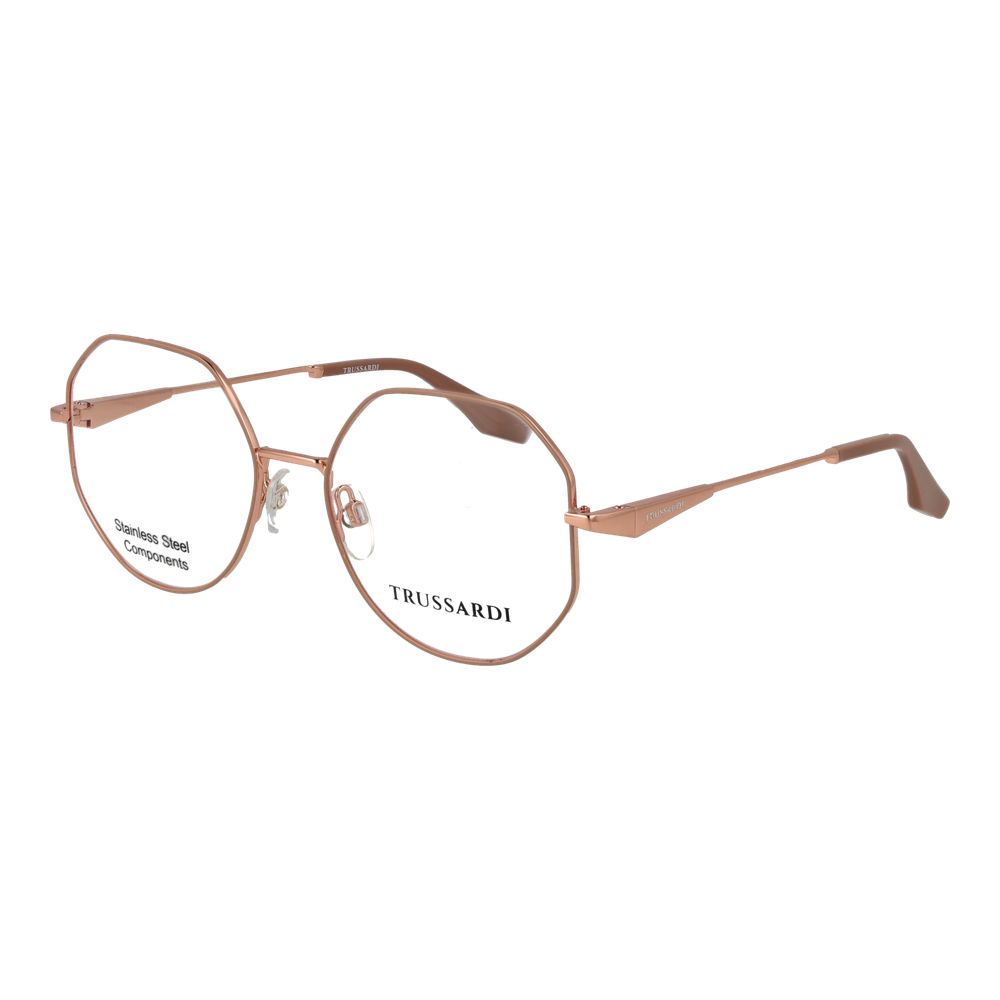 Trussardi Pink Stainless Steel Glasses Women's (Frames)