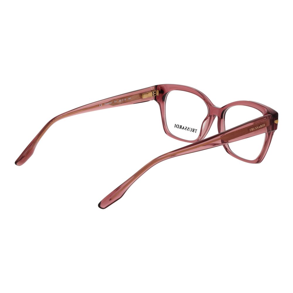 Trussardi Pink Acetate Glasses Women's (Frames)