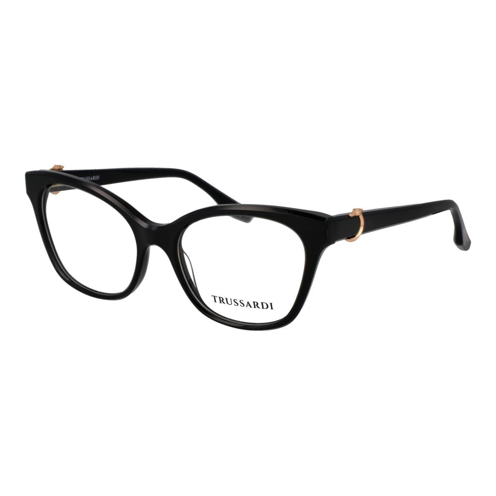 Trussardi Black Acetate Glasses Women's (Frames)