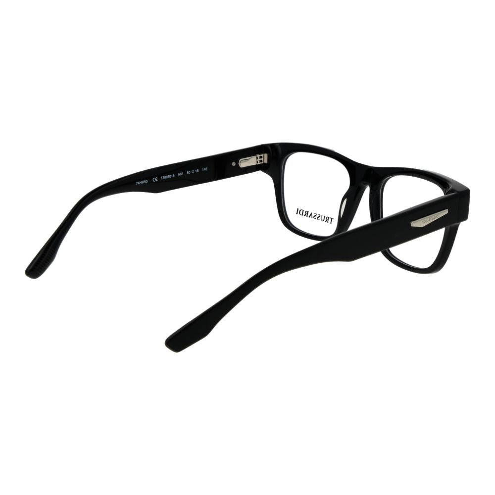 Trussardi Black Acetate Glasses Men's (Frames)